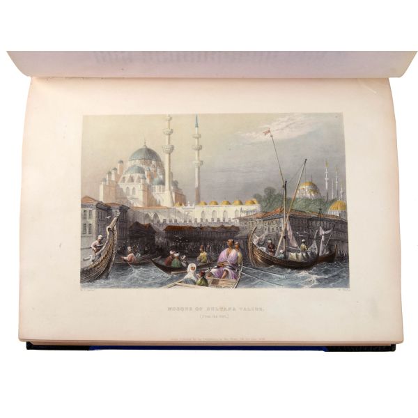 THE BEAUTIES OF THE BOSPHORUS, Miss (Julia) Pardoe, 1838, London, 164 sayfa, 21x28 cm...