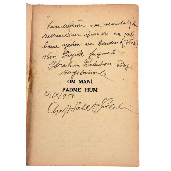 OM MANİ PADME HUM, Asaf Halet Çelebi, 1953 Yeditepe Yayınları, 80 sayfa, 12x16,5 cm…