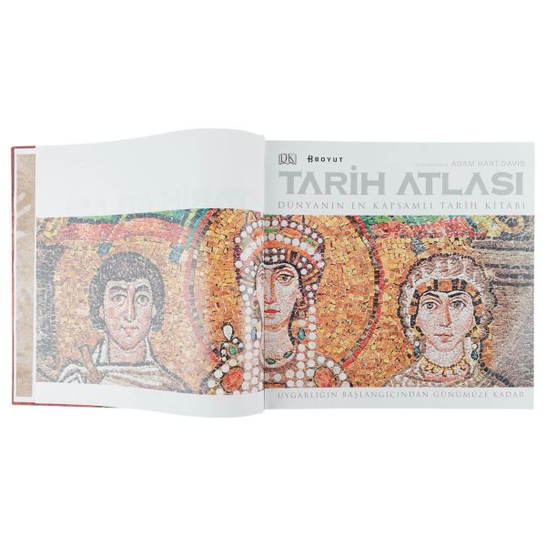 TARİH ATLASI (Dünyanın En Kapsamlı Tarih Kitabı - Uygarlığın Başlangıcından Günümüze Kadar), (yayın danışmanı: Adam Hart-Davis), (Türkçe yayın editörü: Nil Yüzbaşıoğlu), 2011, Boyut Yayıncılık A.Ş., 612 sayfa, 34x34 cm...