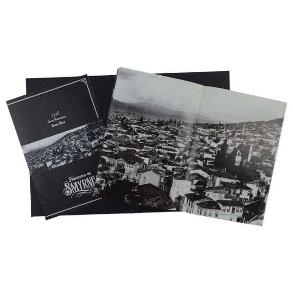 PANORAMA DE SMYRNE - 1928 İzmir Panoraması, Hamza Rüstem, (yayına hazırlayan: Siren Bora), 2019, Yeşilyurt Kitabevi Yayınları, 24 sayfa + İzmir Panoraması, Panorama 210x38 cm...