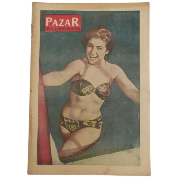 KİBAR HIRSIZ, İĞRETİ SURAT, GENÇ KIZ KALBİ, SUPERMEN, VAK VAKA KARDEŞ çizgi romanlarının tefrika edildiği Pazar Dergisi'nin 1957-1962 yılları arasında yayımlanan toplam 9 sayısı 29x42 cm..