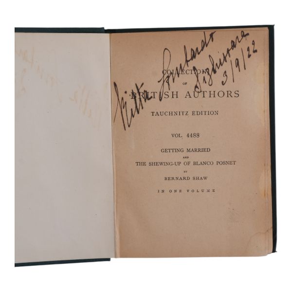 COLLECTION OF BRITISH AUTHORS, Tauchnitz Edition, 1863, Bernhard Tauchnitz (Leipzig), 11x15 cm...