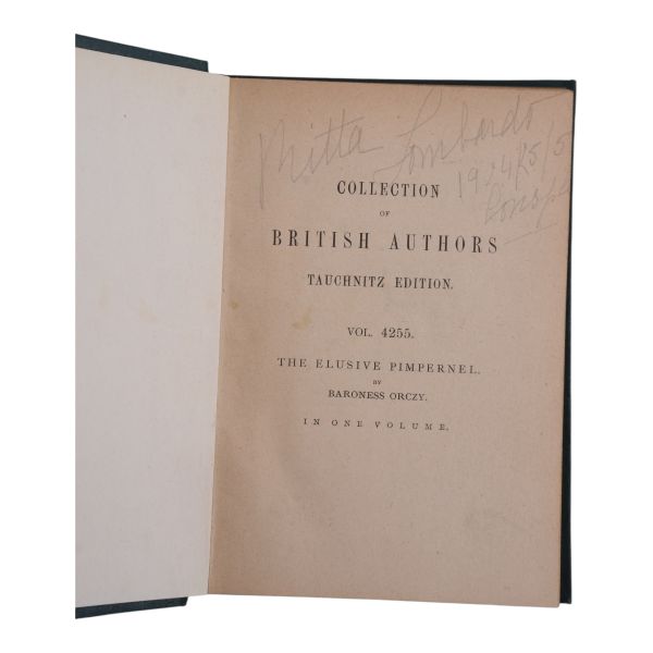 COLLECTION OF BRITISH AUTHORS, Tauchnitz Edition, 1863, Bernhard Tauchnitz (Leipzig), 11x15 cm...