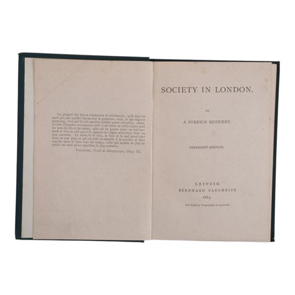 COLLECTION OF BRITISH AUTHORS, Tauchnitz Edition, 1863, Bernhard Tauchnitz (Leipzig), 11x15 cm...