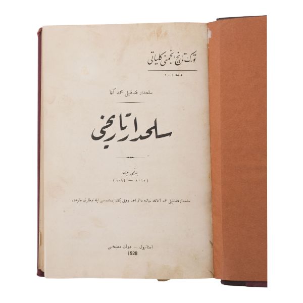 SİLAHDÂR TÂRÎHİ, 1. cilt, Silahdar Fındıklılı Mehmed Ağa, 1928, 763 sayfa, 18x24 cm...