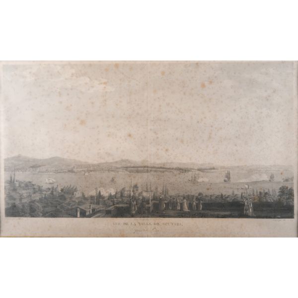 Antoine Ignace Melling gravürü: Pera´dan Üsküdar´a bakış, 