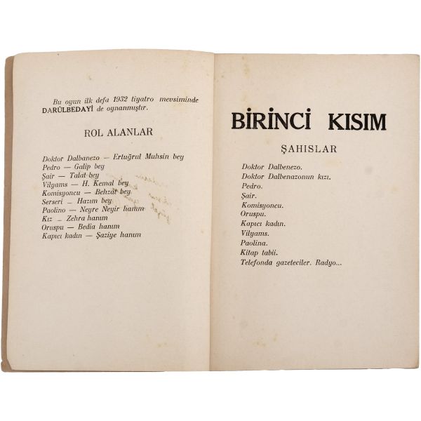 KAFATASI: FACİA (3 Kısım - 15 Bap), Nâzım Hikmet, 1932, Sühulet Kütüpanesi (Semih Lütfü), 103 sayfa, 14x20 cm...