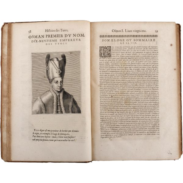 HISTOIRE DES TURCS (2 cilt takım + 2. cilde ilave edilmiş ekler), Laonikos Chalkokondyles, (editörler: Thomas Artus & Sieur d´Embry), 1650, Chez Sebastien Cramoisy & Gabriel Cramoisy, Paris, cilt 1: 907+28 sayfa - cilt 2: 196+12+89+4+273+4+116+4 sayfa, 24x37 cm...