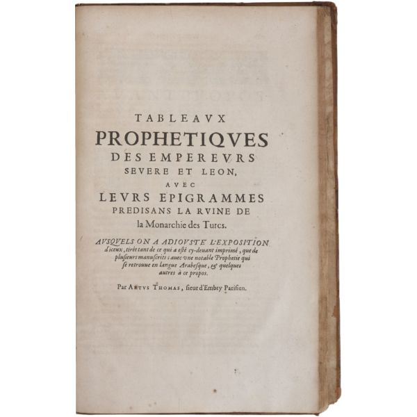 HISTOIRE DES TURCS (2 cilt takım + 2. cilde ilave edilmiş ekler), Laonikos Chalkokondyles, (editörler: Thomas Artus & Sieur d´Embry), 1650, Chez Sebastien Cramoisy & Gabriel Cramoisy, Paris, cilt 1: 907+28 sayfa - cilt 2: 196+12+89+4+273+4+116+4 sayfa, 24x37 cm...