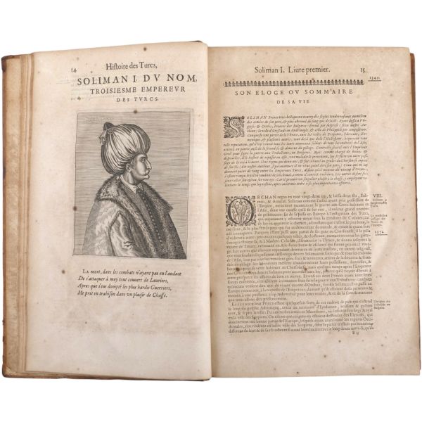 HISTOIRE DES TURCS (2 cilt takım + 2. cilde ilave edilmiş ekler), Laonikos Chalkokondyles, (editörler: Thomas Artus & Sieur d´Embry), 1650, Chez Sebastien Cramoisy & Gabriel Cramoisy, Paris, cilt 1: 907+28 sayfa - cilt 2: 196+12+89+4+273+4+116+4 sayfa, 24x37 cm...