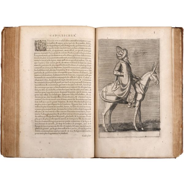 HISTOIRE DES TURCS (2 cilt takım + 2. cilde ilave edilmiş ekler), Laonikos Chalkokondyles, (editörler: Thomas Artus & Sieur d´Embry), 1650, Chez Sebastien Cramoisy & Gabriel Cramoisy, Paris, cilt 1: 907+28 sayfa - cilt 2: 196+12+89+4+273+4+116+4 sayfa, 24x37 cm...