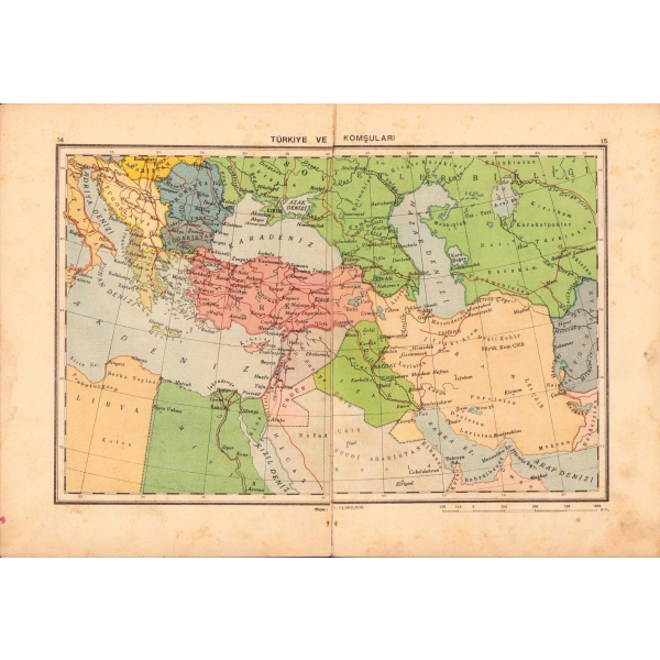 Orta Atlas, birinci baskı, Milli Eğitim Basımevi, İstanbul, 1947, 32 harita mevcut, 20x27 cm