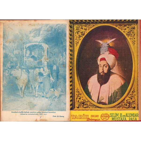 Tarih Dünyası dergisi, 1. yıl ilk 9 sayı bulunmaktadır, 1. cilt, Şaka Matbaası, İstanbul, 1950, sayfaların bazıları haliyledir, 15x22 cm