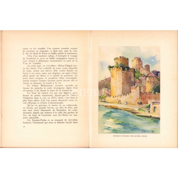 Constantinople, Raymond Escholier, Resimler:Nicolas Markovitch, Editions Alpina, 152 sayfa, 1935 tarihli, Fransızca, 16x21 cm
