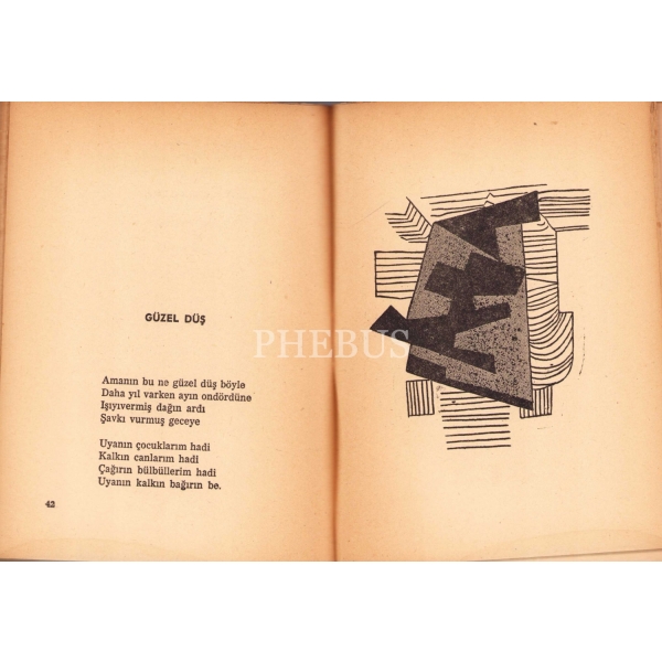 Melih Cevdet Anday'ın Yasaklanan Şiir Kitabı: Yanyana, Resimler: Oktay Günday, İlk Baskı, Yeditepe Yayınları, 54 sayfa, 1956.