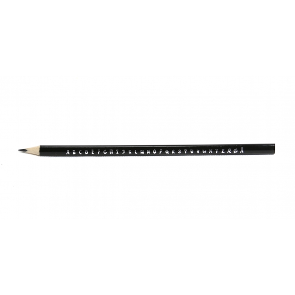 Alfabe görselli, HB kurşun kalem, 17 cm