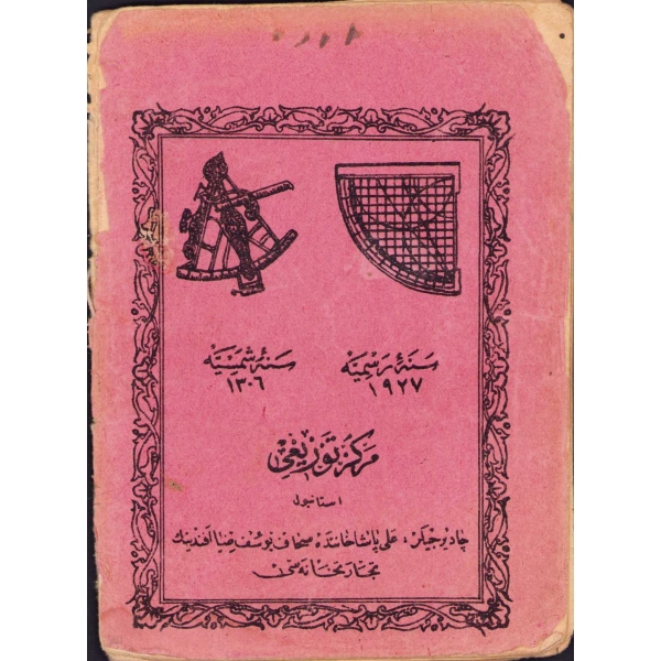 Osmanlıca Takvim-i Sal, 1927, ön kapak yok, 35 sayfa, 9x12 cm