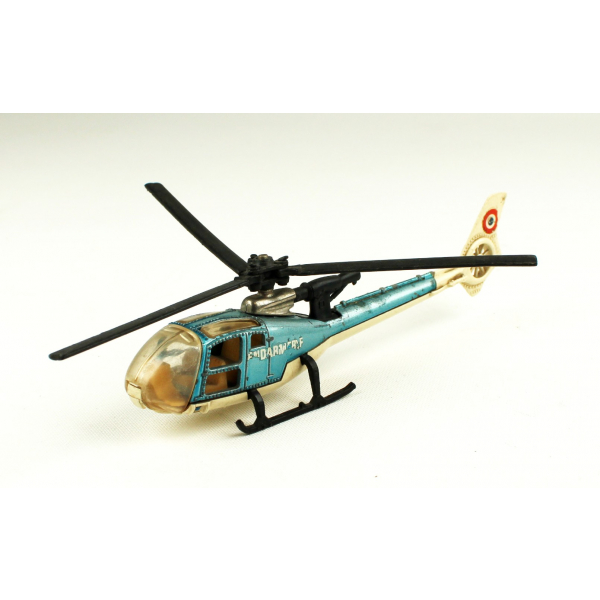 Majorette Gazelle diecast helikopter, Fransa üretim, 13,5x3,4cm