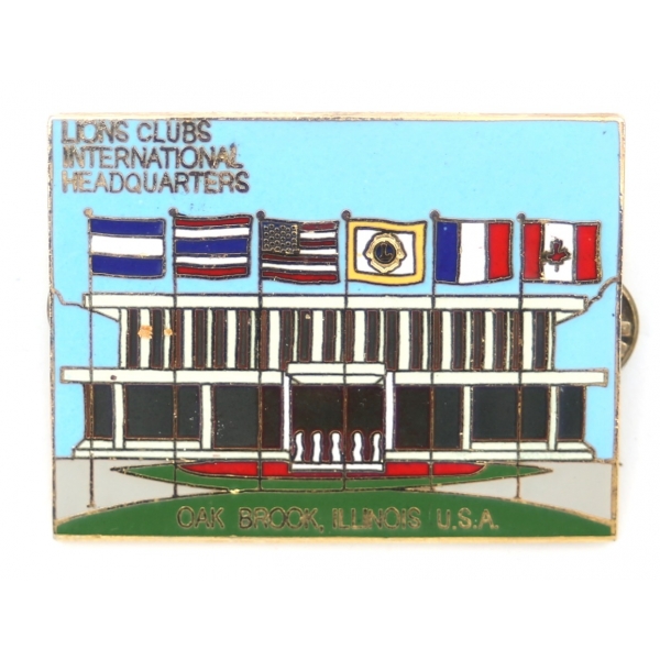 Lions Clubs İnternational Headquarters [Masonluk] rozet, 4x3 cm