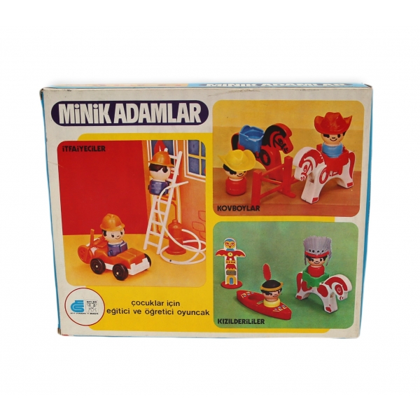 Türk malı, Em-sa marka, orijinal kutusunda, itfaiyeciler,eğitici oyuncak seti, 27x21x4 cm