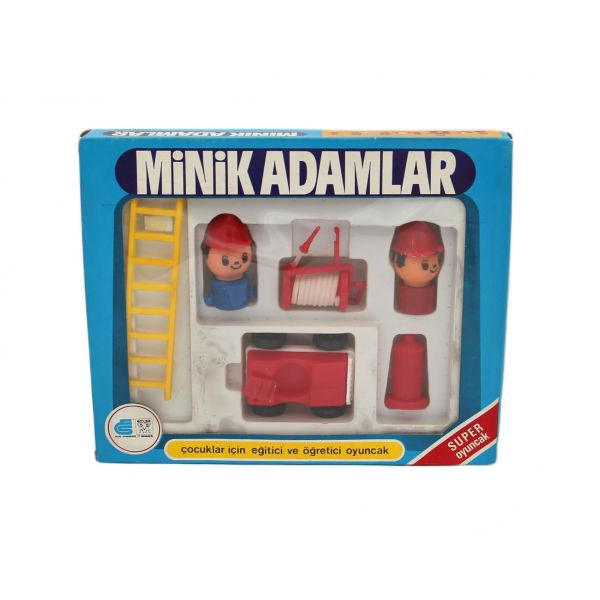 Türk malı, Em-sa marka, orijinal kutusunda, itfaiyeciler,eğitici oyuncak seti, 27x21x4 cm