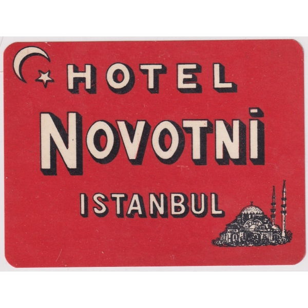İstanbul Novotni Hotel Bagaj Etiketi