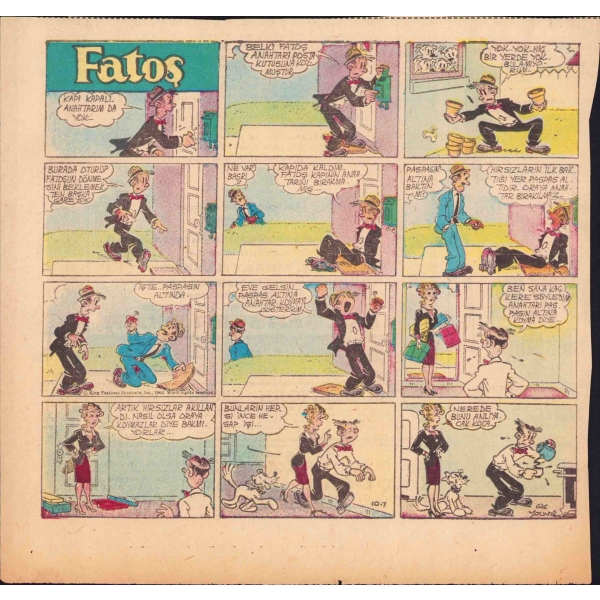 1966 yılına ait  77 adet gazete küpürü, Fatoş, 20x20 cm