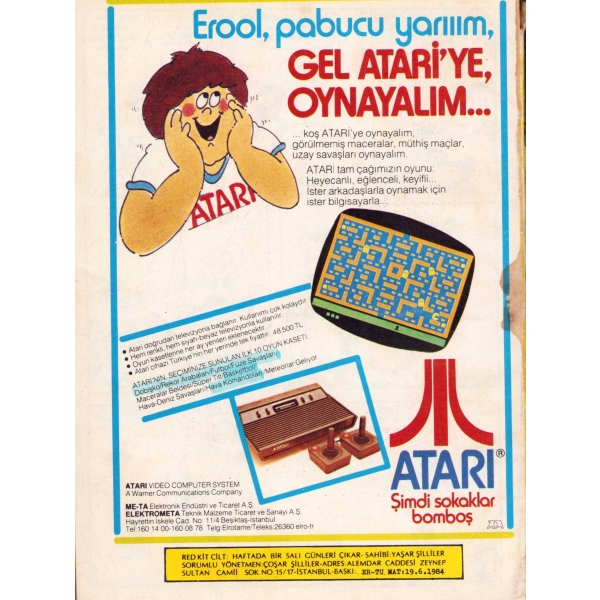 Red Kit Tam Macera Cilt 15, Er-Tu Matbaa, İstanbul, 1984, 96 sayfa, 13x18 cm