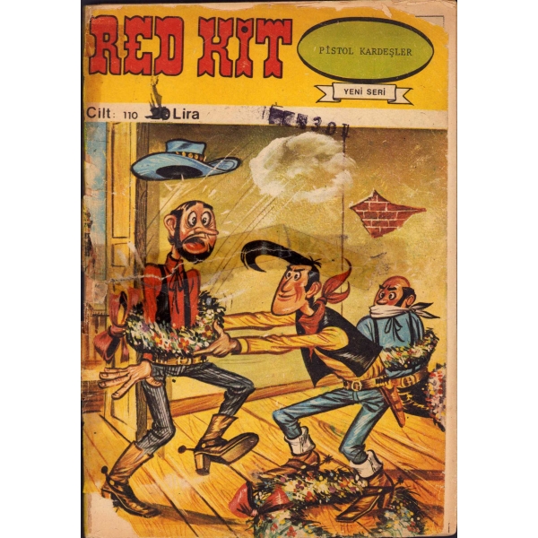 Red Kit Pistol Kardeşler Cilt 110, Nursel Ofset Matbaa, İstanbul, 1980, sırt haliyle, 96 sayfa, 13x18 cm