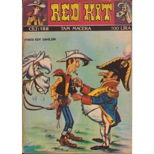 Red Kit Tam Macera Cilt 188, Er-Tu Matbaa, İstanbul, 1988, 96 sayfa, 13x18 cm