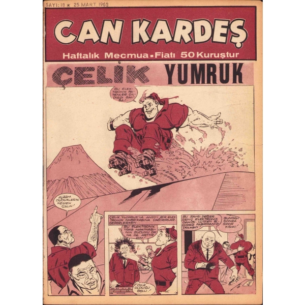 Can Kardeş - haftalık mecmua, Sayı: 18, Ceylan Yayınları, 1968, 15 sayfa, 19x26 cm