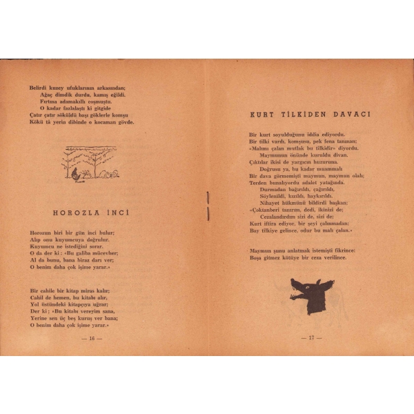 La Fontaine'nin Masalları I. kitap, Çeviren Orhan Veli Kanık, 1948, 30 sayfa