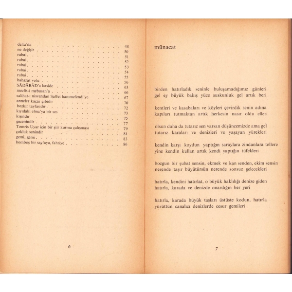 Divan, Şiir, Turgut Uyar, ilk baskı 1970, 87 sayfa