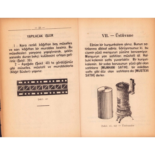 Çok Resimli İş ve Hayat Hendesesi 4. sınıf, Abdüllatif, 1937, 56 sayfa, haliyledir