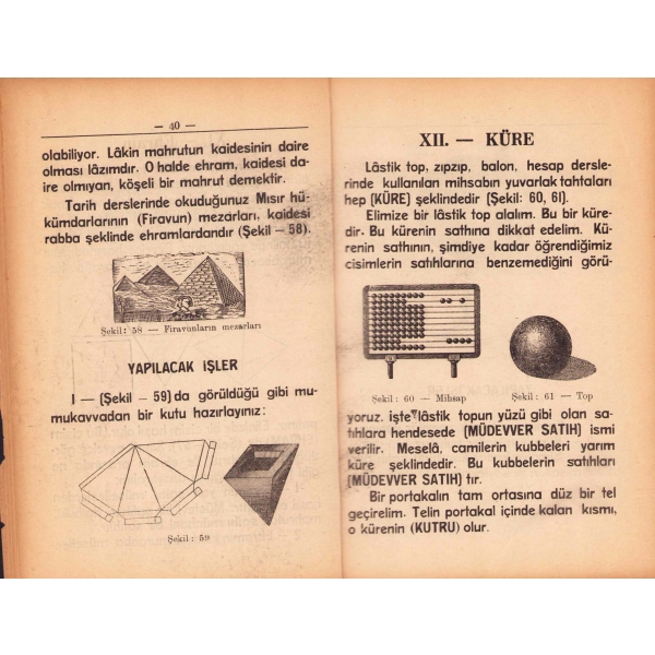 Çok Resimli İş ve Hayat Hendesesi 4. sınıf, Abdüllatif, 1937, 56 sayfa, haliyledir