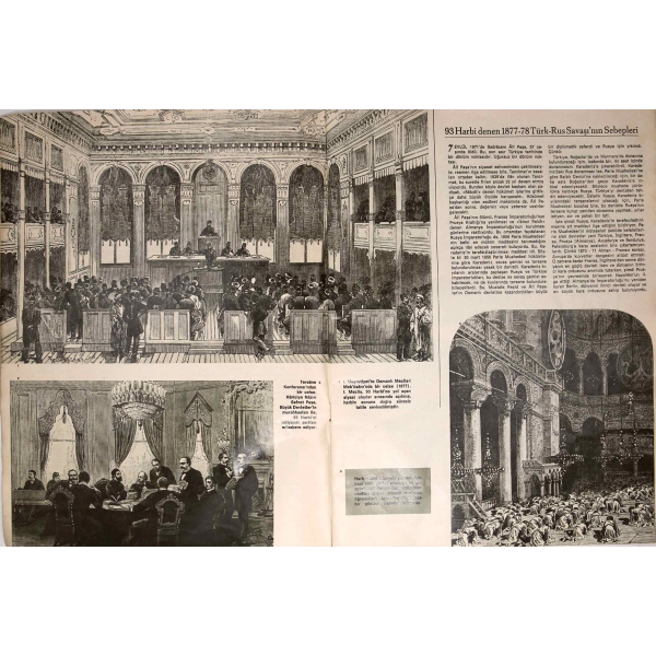 Resimlerle 93 Harbi 1877-78 Türk-Rus Savaşı, Yılmaz Öztuna, 1969, 46 sayfa, 33x26 cm