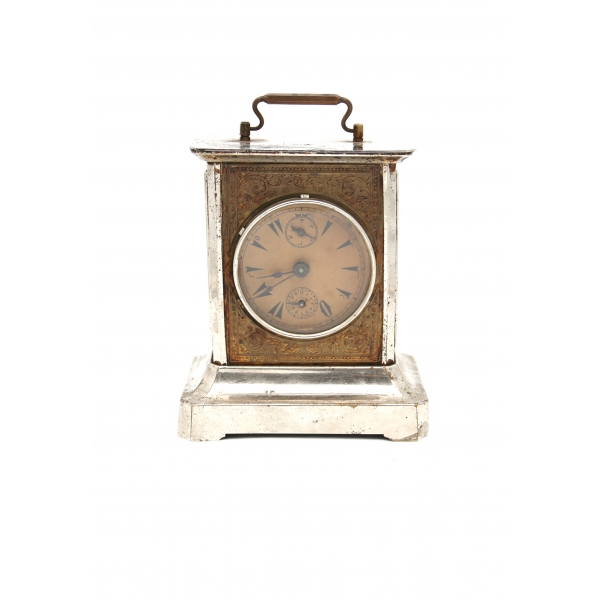 Osmanlıca kadranlı, kurmalı masa saati, 11x6x15 cm
