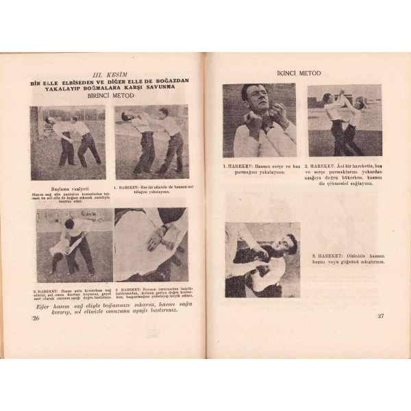 Boğuşma Broşürü [Jucits], Askeri Basımevi, İstanbul, 1948 tarihli, 51 sayfa, 15x20 cm