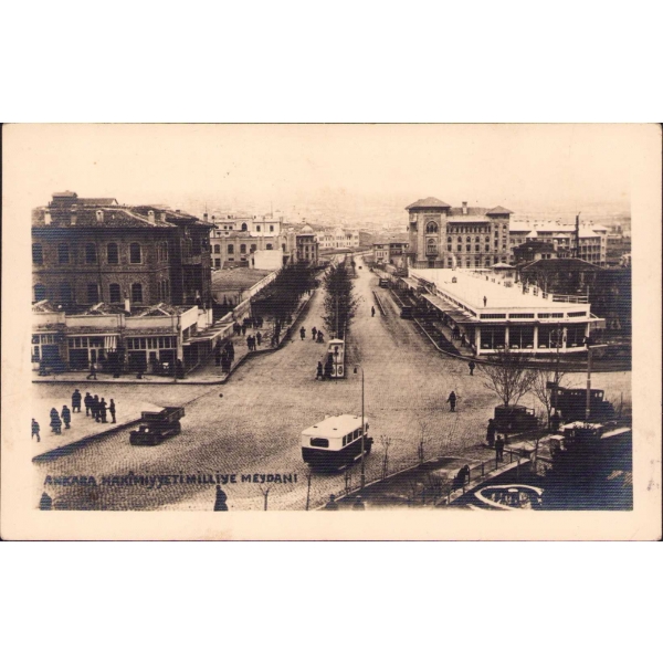 Ankara Hakimiyet-i Milliye Meydanı, postadan geçmiş