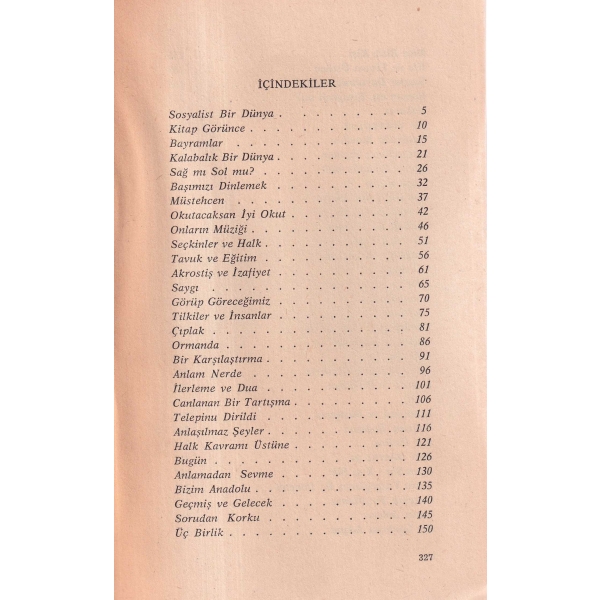 Sosyalist Bir Dünya -Toplu yazılar-, Melih Cevdet Anday, 1975, 328 sayfa