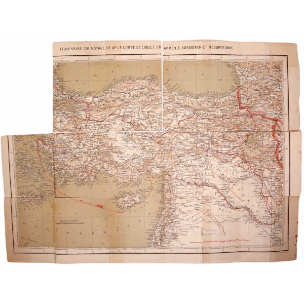 Fransızca Armenie Kurdistan et Mesopotamie [Ermenistan Kürdistan ve Mezopotamya], Cholet, 1892, 394 sayfa + 1 Anadolu ve Mezopotamya haritası