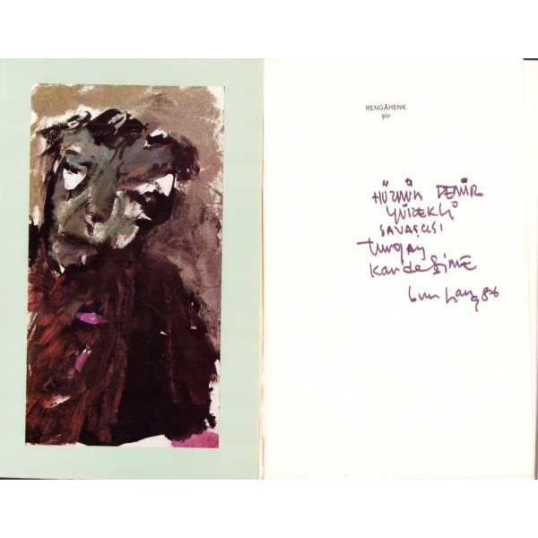 Rengahenk -Şiir-, Can Yücel'den Turgay Gönenç'e imzalı ve ithaflı, numaralı özel baskı 1983, 97 sayfa, 23x15 cm