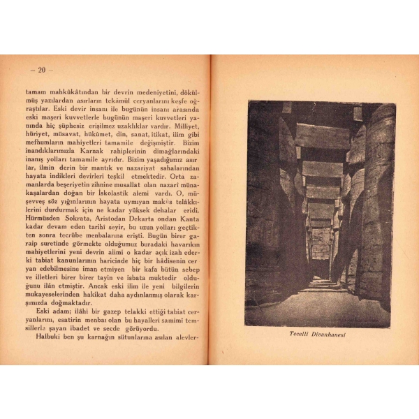 Karnak Mabedinde Bir Gece, Tahir Harimi Balcıoğlu, 1938, 30 sayfa