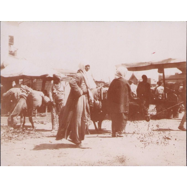 Osmanlı dönemi Eminönü Meydanı, pazar, sosyal yaşam, 10x8 cm