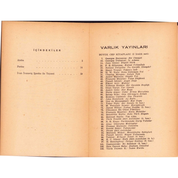 Araba -Hikayeler-, Nikolay Gogol, Çeviren Nihal Yalaza Taluy, 1967, 83 sayfa