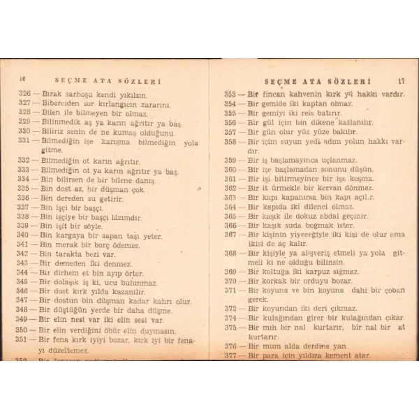 İlkokulda Derslerle İlgili Seçme İlkbahar, Yaz, Sonbahar, Kış Şiirleri ve Ata Sözleri, Ali Ertan, 1958, 15x10 cm