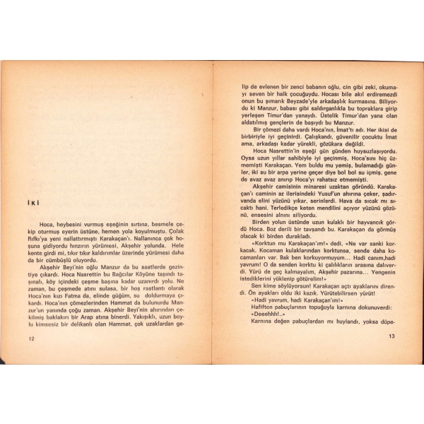 Hoca Nasrettin ve Çömezleri -Roman-, Rıfat Ilgaz'dan imzalı ve ithaflı, ilk baskı 1984, 144 sayfa