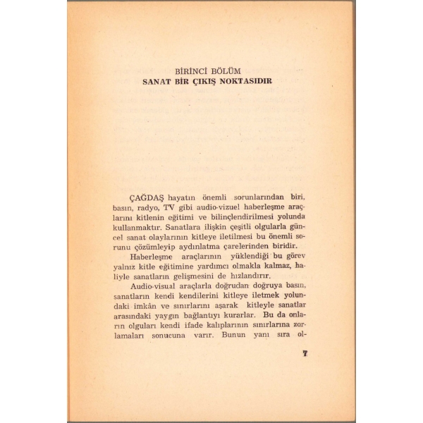 Sanatın Dili - İnceleme -, Sezer Tansuğ'dan ithaflı ve imzalı, İstanbul 1976, 141 sayfa