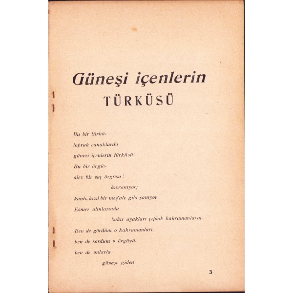 835 Satır, Nazım Hikmet, İkinci baskı, Muallim Halit Kitaphanesi, İstanbul 1932, 48 sayfa, 14x21 cm