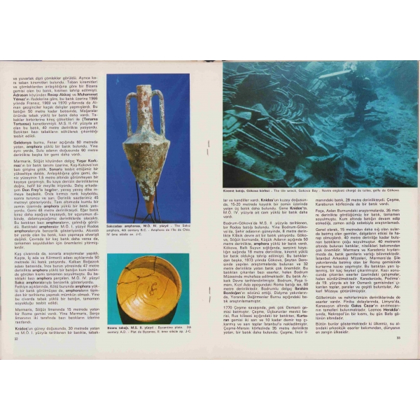 Türkiyede Sualtı Arkeolojisi, Oğuz Alpözen, Ak Yayınları 1975, 64 sayfa, 27x19 cm